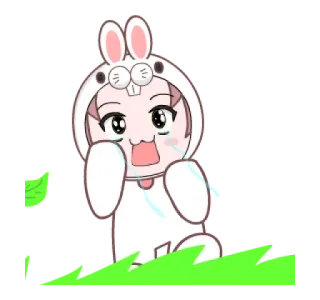 😝 Hase, Häschen, süß, Anime, Cartoon telegram sticker