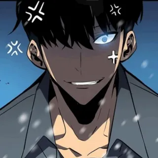 🗝 アニメ, マンガ, ソン・ジンウ, 俺だけレベルアップ, キャラクター whatsapp sticker