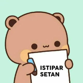 🐻 ISTIPAR
SETAN bear, cartoon, animal, illustration telegram sticker