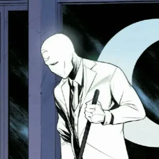 🌙 Moon Knight การ์ตูน, ซูเปอร์ฮีโร่, ตัวละคร, พระจันทร์, อัศวิน, ชุด whatsapp sticker