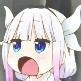 🧊 Kanna Kamui Miss Kobayashi's Dragon Maid Anime, Kanna, Dragon Maid, Fofo, Kanna Kamui, Garota Anime telegram sticker