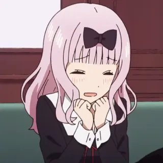 💜 Chika Fujiwara Kaguya-sama: Love Is War Аниме, Чика Фудзивара, Кагуя-сама: Любовь как война, Милый, Каваи telegram sticker