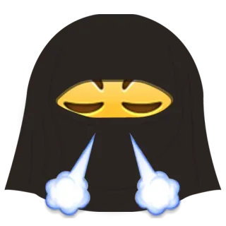 😤 moletom com capuz, emoji, vapor, suor, rosto, expressão telegram sticker
