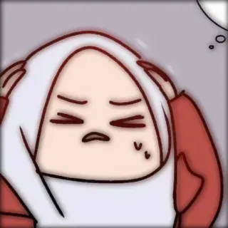 🤸‍♀ gestresst, angstig, bezorgd, cartoon, emotioneel, gefrustreerd telegram sticker