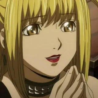 📓 Misa Amane Death Note Аниме, Манга, Блондинка, Красивая, Девушка telegram sticker