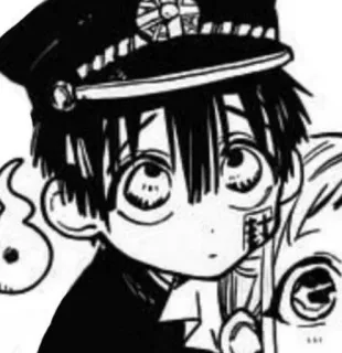 🗒 Hanako Toilet-bound Hanako-kun 动漫, 漫画, 花子君, 地缚少年花子君, 学校, 鬼魂 telegram sticker