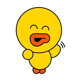 💔 Sally 卡通, 鸭子, 莎莉, 黄色, LINE FRIENDS telegram sticker