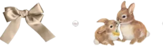 🤩 coniglio, carino, animali, fiocco, pasqua telegram sticker