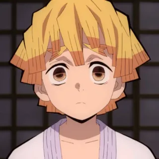 💛 Zenitsu Agatsuma Demon Slayer anime, character, zenitsu, demon slayer, manga whatsapp sticker