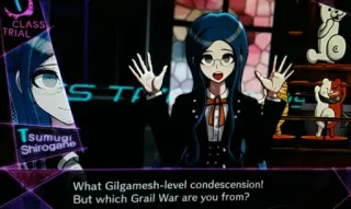 😁 Tsumugi Shirogane What Gilgamesh-level condescension!
But which Grail War are you from? anime, danganronpa, character, tsumugi shirogane telegram sticker