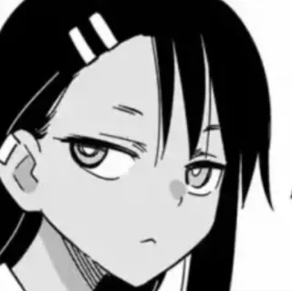 🙄 Nagatoro Don't Toy with Me, Miss Nagatoro Anime, Manga, Nagatoro, Wyraz twarzy, Dziewczyna telegram sticker