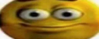 😳 Emoji, Smiley, Faccia, Meme, Divertente, Giallo telegram sticker