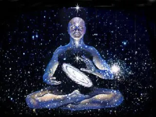 🤔 thiền, yoga, thiên hà, tâm linh, vũ trụ telegram sticker