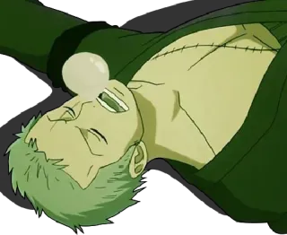 😴 Roronoa Zoro One Piece anime, zoro, one piece, wounded, injured telegram sticker