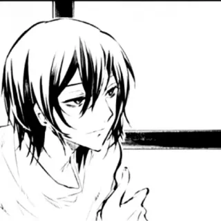 🙂 Odasaku Bungou Stray Dogs Anime, Manga, Odasaku, Bungou Stray Dogs, Charakter, Fanart telegram sticker