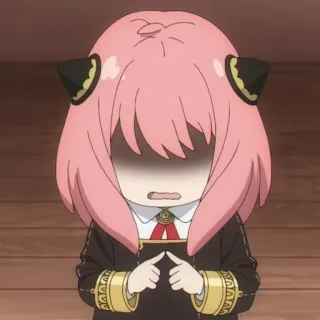 👉 Anya Forger Spy x Family Anya Forger, Spy x Family, Anime, Cartoon, Charakter, süß whatsapp sticker