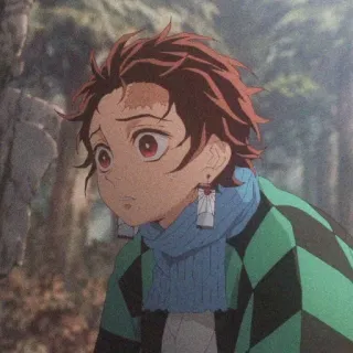 🥯 Tanjiro Kamado Demon Slayer Anime, Demon Slayer, Tanjiro, Mangá, Personagem, Animação telegram sticker