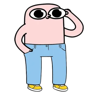 👍 การ์ตูน, ตัวละคร, ภาพประกอบ, สติกเกอร์, น่ารัก telegram sticker