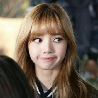 🌟 Lisa (Blackpink) kpop, lisa, blackpink, drôle, mème, fille telegram sticker