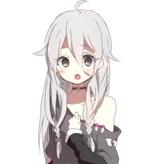 😧 アニメ, 女の子, かわいい, マンガ, 漫画, イラスト, キャラクター telegram sticker