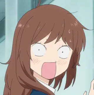 🥡 anime, shocked, cartoon, exaggerated expression, scared telegram sticker
