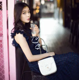 💮 woman, dress, fashion, beauty, style, model, portrait telegram sticker