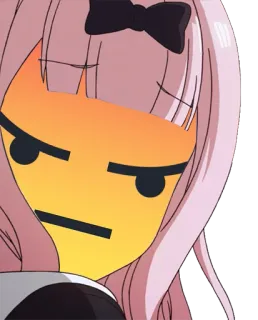 😡 Chika Fujiwara Kaguya-sama: Love Is War Anime, Wütend, Chika Fujiwara, Kaguya-sama: Love Is War, Emoji telegram sticker