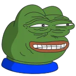 😂 Pepe the Frog pepe, grenouille, mème, mème internet, dessin animé telegram sticker