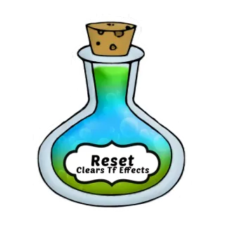 💊 Reset
Clears Tf Effects potion, reset, clears, effects, transformation, magic, bottle telegram sticker