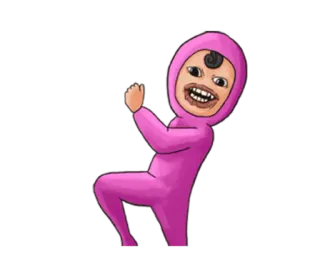 😛 Pink Guy meme, funny, pink guy, grotesque, weird, internet, filthy frank whatsapp sticker
