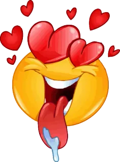 😍 Emoji, Herz, Liebe, Romantik, Sabbern, Lust, Leidenschaft telegram sticker