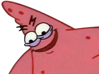 👹 Patrick Star Spongebob Squarepants Patrick Star, Spongebob Schwammkopf, Cartoon, lustig, Meme telegram sticker