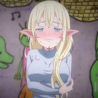 🎲 anime, elf, cartoon telegram sticker