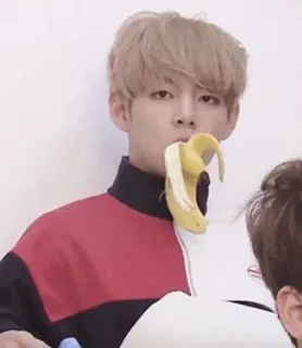 ✨ kpop, idol, banane, männlich, sänger telegram sticker