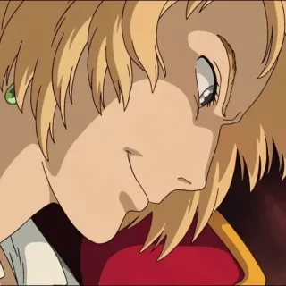 🐇 Howl Howl's Moving Castle anime, personaje, película, pelo rubio telegram sticker