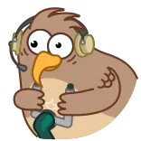 🏃♂️ bird, headphones, thumbs up, cute, happy telegram sticker