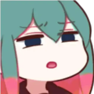 🤨 Anime, Kartun, Potret, Wajah, Emosi telegram sticker