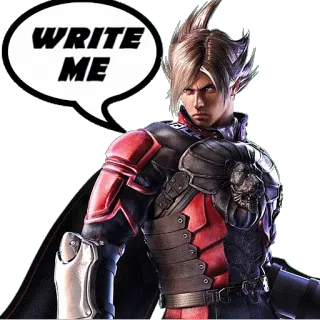 👨 Lee Chaolan Tekken WRITE ME Lee Chaolan, Tekken, Video game, Game pertarungan, Karakter telegram sticker