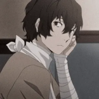 🩸 Osamu Dazai Bungo Stray Dogs Anime, Bungo Stray Dogs, Osamu Dazai, Karakter, Dazai telegram sticker