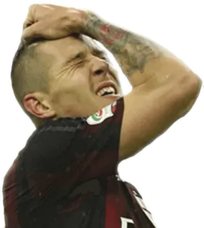 😫 man, angst, boos, sport, gefrustreerd, tattoo telegram sticker