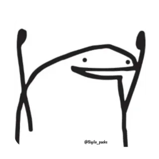 😁 meme, sticker, florkofcows, stick figure telegram sticker