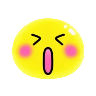 🤗 эмодзи, в шоке, удивлен, желтое пятно, мультфильм, эмоция, милый whatsapp sticker