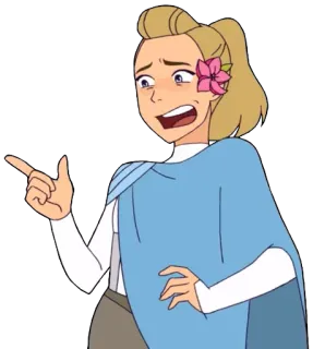 👈 Adora She-Ra and the Princesses of Power Adora, She-Ra, Princesses of Power, cartoon, character, animation telegram sticker
