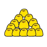💛 Pollitos amarillos, Crías de aves, Pollitos lindos, Pájaros amarillos, Pegatinas de animales, Pegatinas de pájaros telegram sticker
