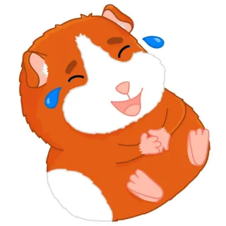😅 モルモット, 動物, 漫画, 可愛い, ペット, げっ歯類, 幸せ, 笑う telegram sticker