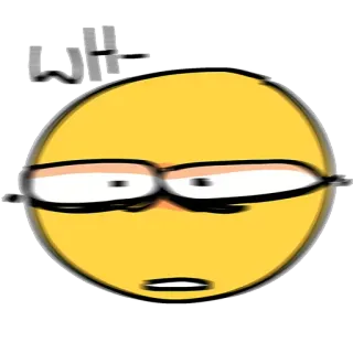 🌝 wh- Emoji, Zdezorientowany, Meme, Wyrażenie, Pytający telegram sticker