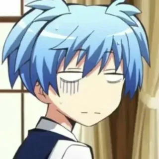 🧡 Nagisa Shiota Assassination Classroom anime, manga, Nagisa, Assassination Classroom, funny, face, character telegram sticker