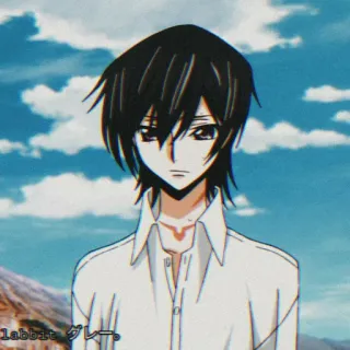 🎭 labbit グレー。 アニメ, マンガ, 空, 雲, ポートレート, 人物 whatsapp sticker