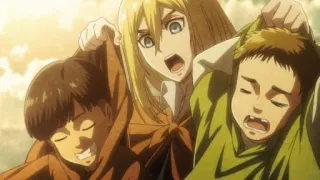 😡 Christa Renz Attack on Titan anime, Attack on Titan, Christa Renz, Historia Reiss, crianças, assustado whatsapp sticker