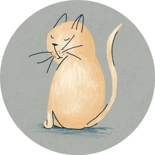 ✋️ gato, animal, animal de estimação, fofo, adesivo, ilustração, felino whatsapp sticker